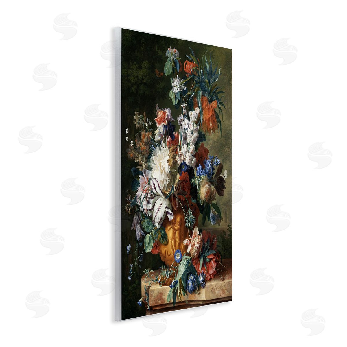one1000paintings Bouquet of Flowers in Urn Jan van Huysum Painting Wall Plaque Art Print