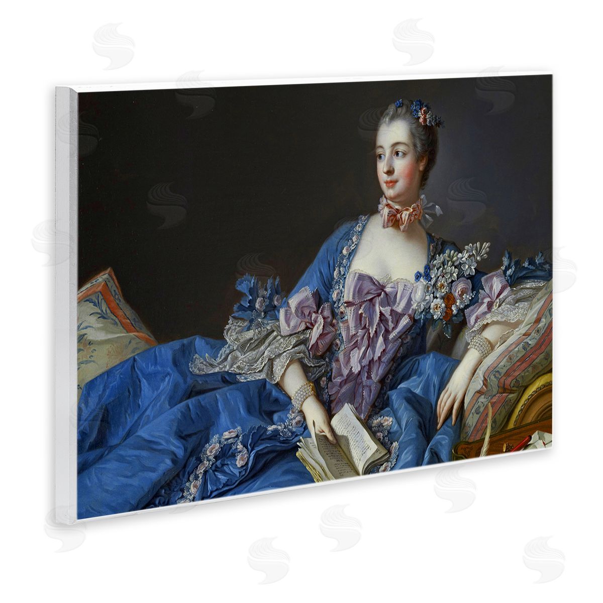 one1000paintings Madame de Pompadour Fine Art Painting Francois Boucher Wall Plaque Art Print