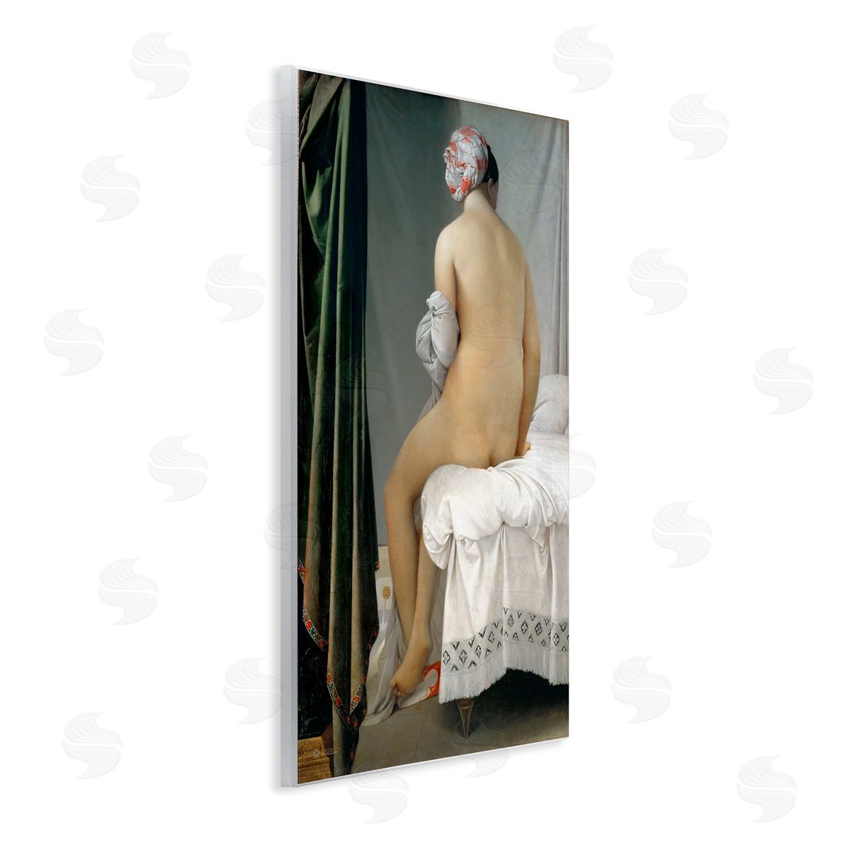 one1000paintings La Baigneuse Valpincon Jean Auguste Dominique Ingres Bather Painting Wall Plaque Art Print