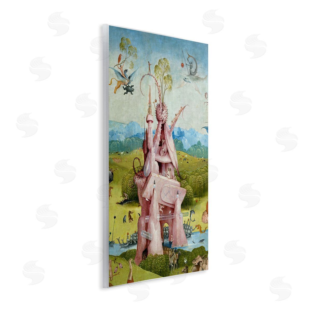 one1000paintings Garden of Earthly Delights Left Panel Detail Hieronymus Bosch Painting Wall Plaque Art Print