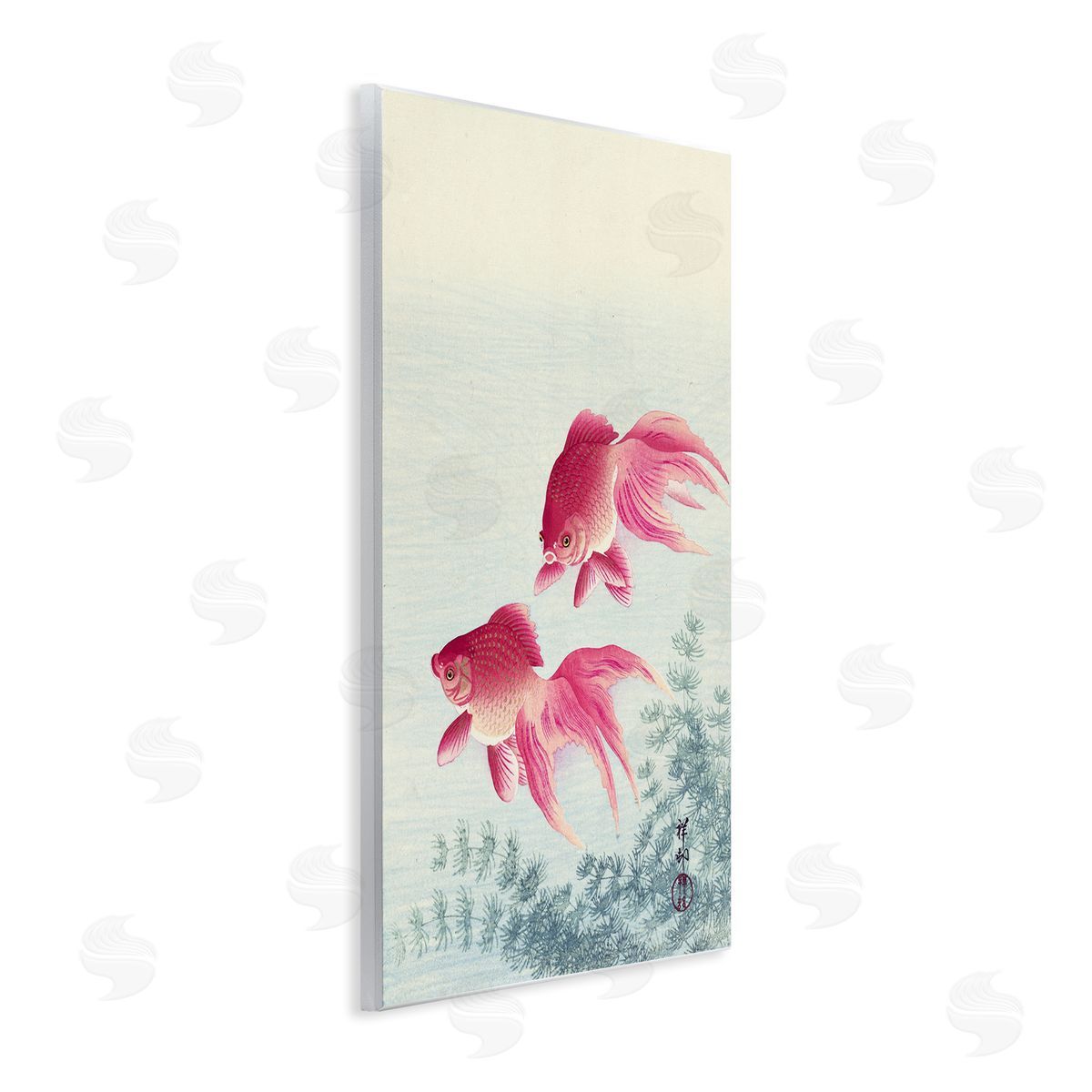 one1000paintings Goldfish Ohara Koson Traditional Painting Fish Portrait Wall Plaque Art Print