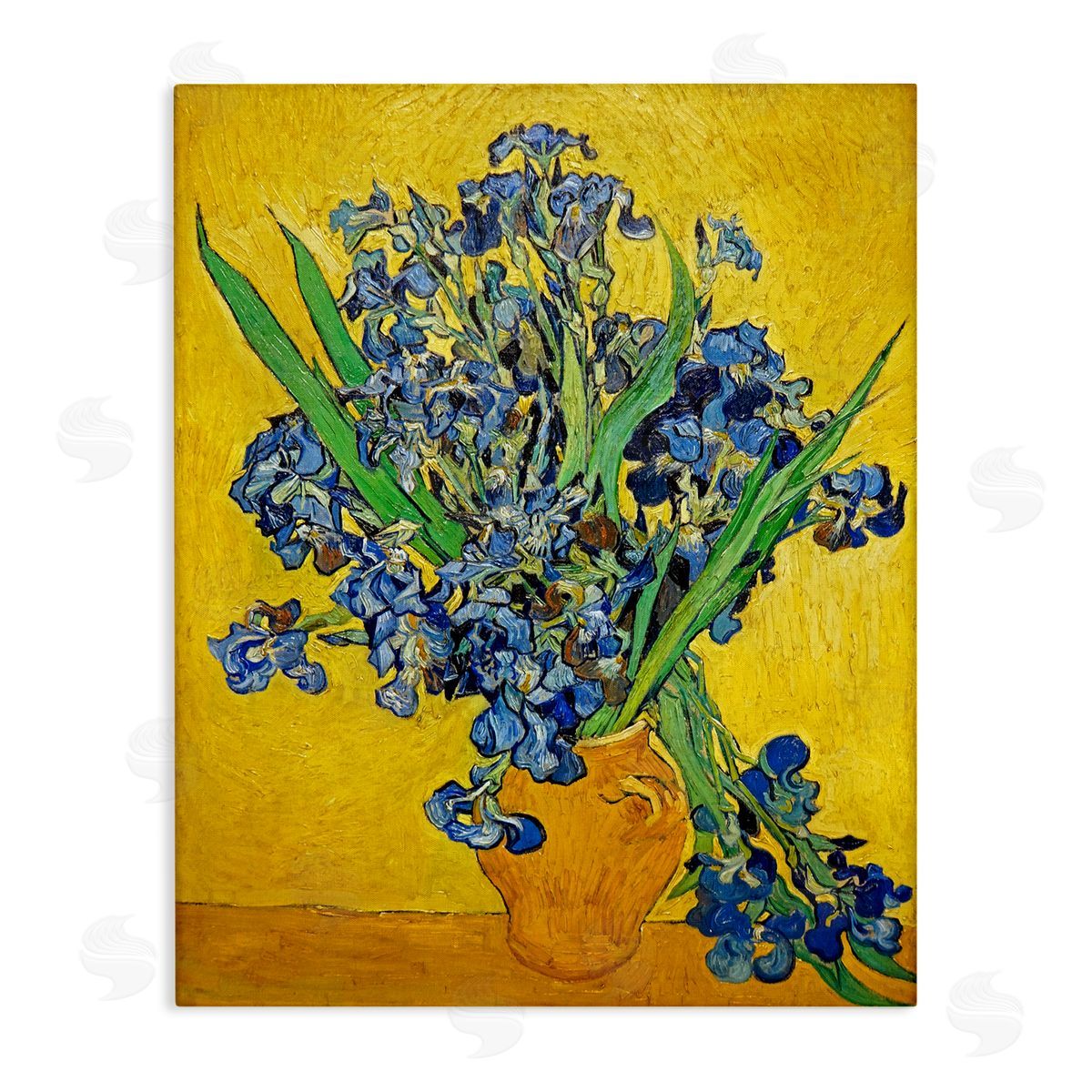 one1000paintings Vaas met Irissen Vincent van Gogh Iris Flower Painting Stretched Canvas Wall Art Print