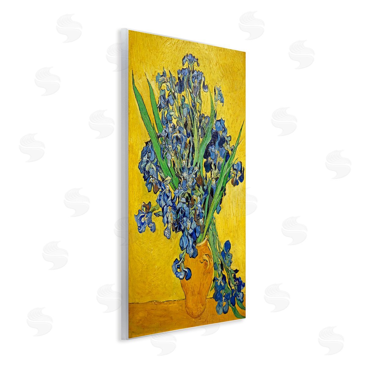 one1000paintings Vaas met Irissen Vincent van Gogh Iris Flower Painting Wall Plaque Art Print