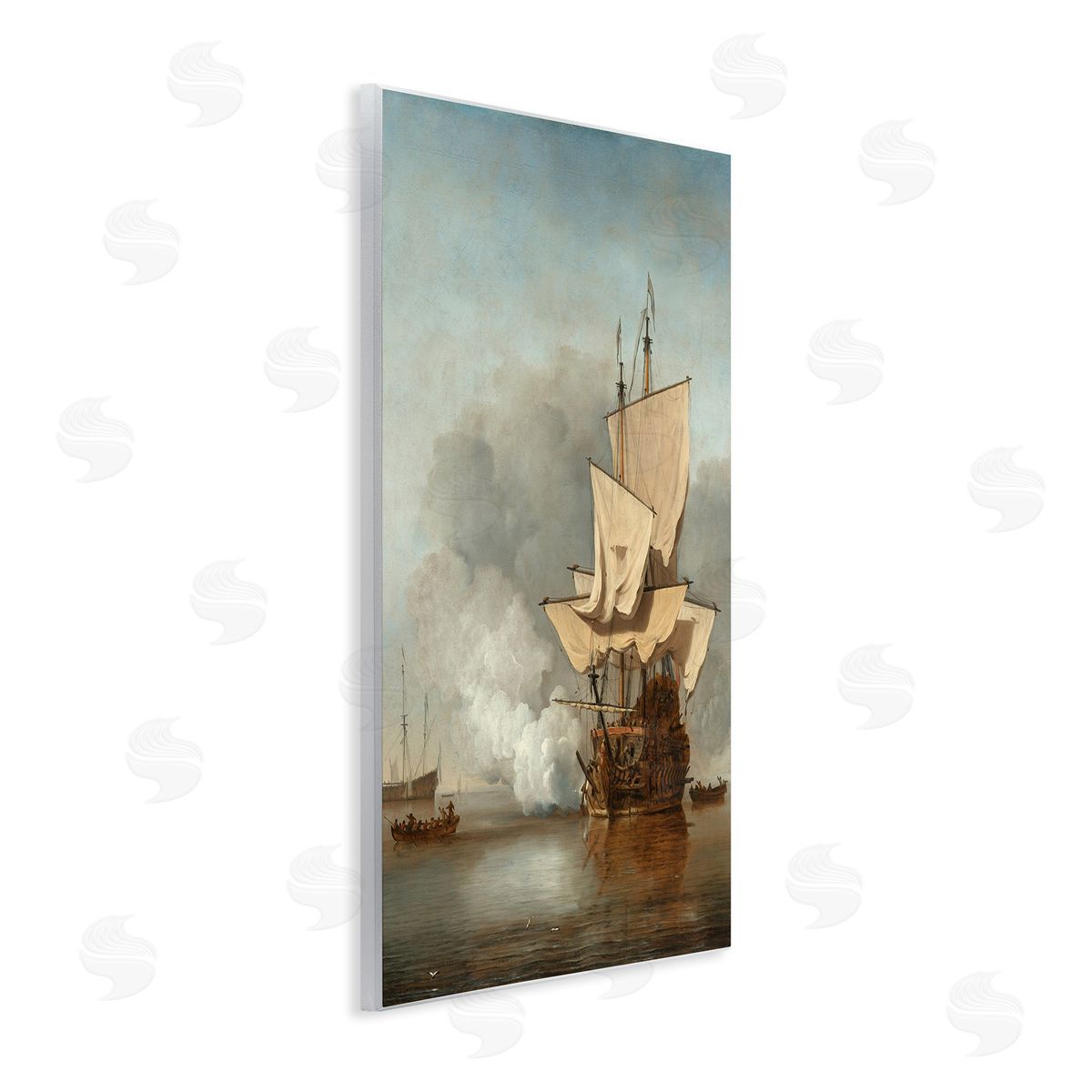 one1000paintings The Canon Willem van de Velde Classic Painting Wall Plaque Art Print