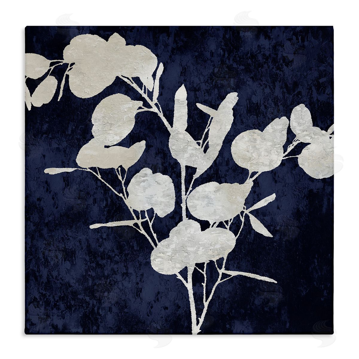 Danielle Carson Abstract Plant Leaves Modern Botanical Shapes  Stretched Canvas Wall Art Print