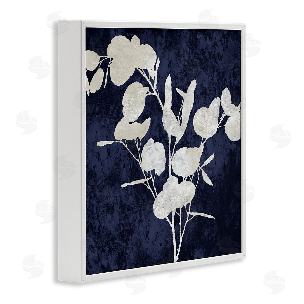 Danielle Carson Abstract Plant Leaves Modern Botanical Shapes  White Framed Glicee Wall Art Print