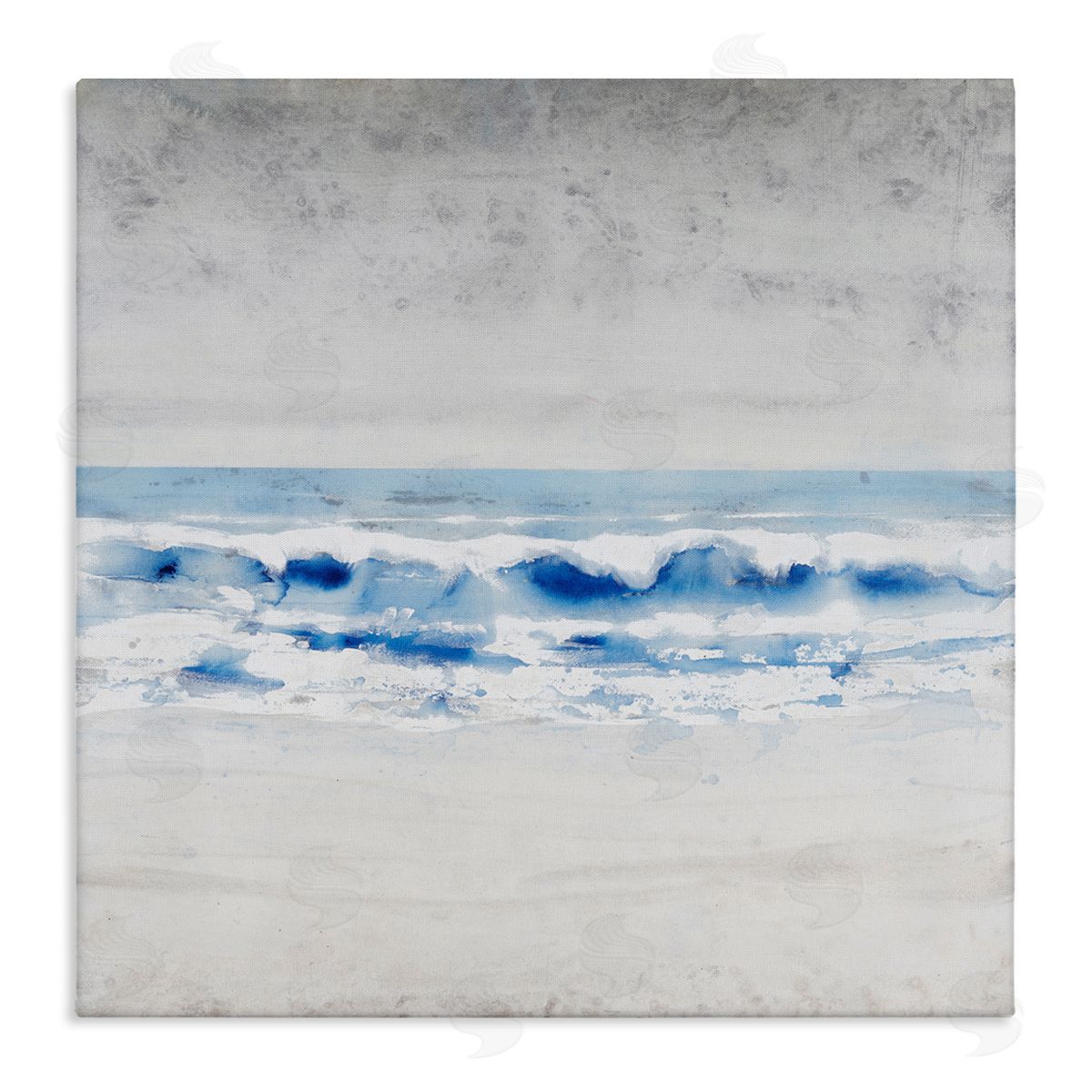 Tim O'Toole Ocean Waves on Seashore Abstract Beach Tide  Stretched Canvas Wall Art Print
