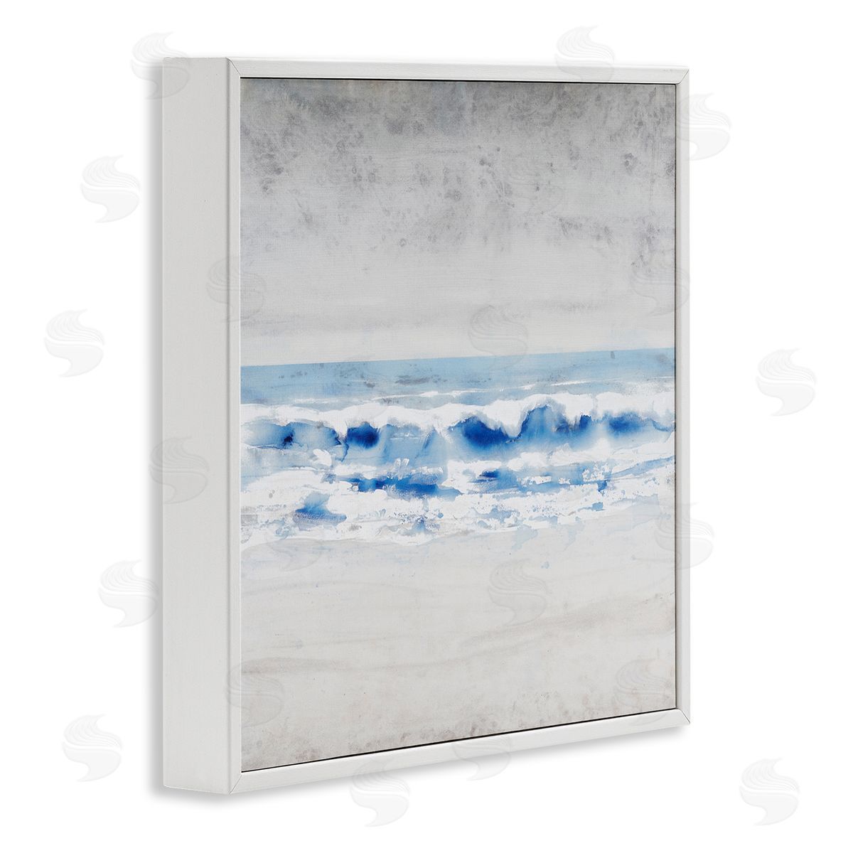 Tim O'Toole Ocean Waves on Seashore Abstract Beach Tide  White Framed Glicee Wall Art Print