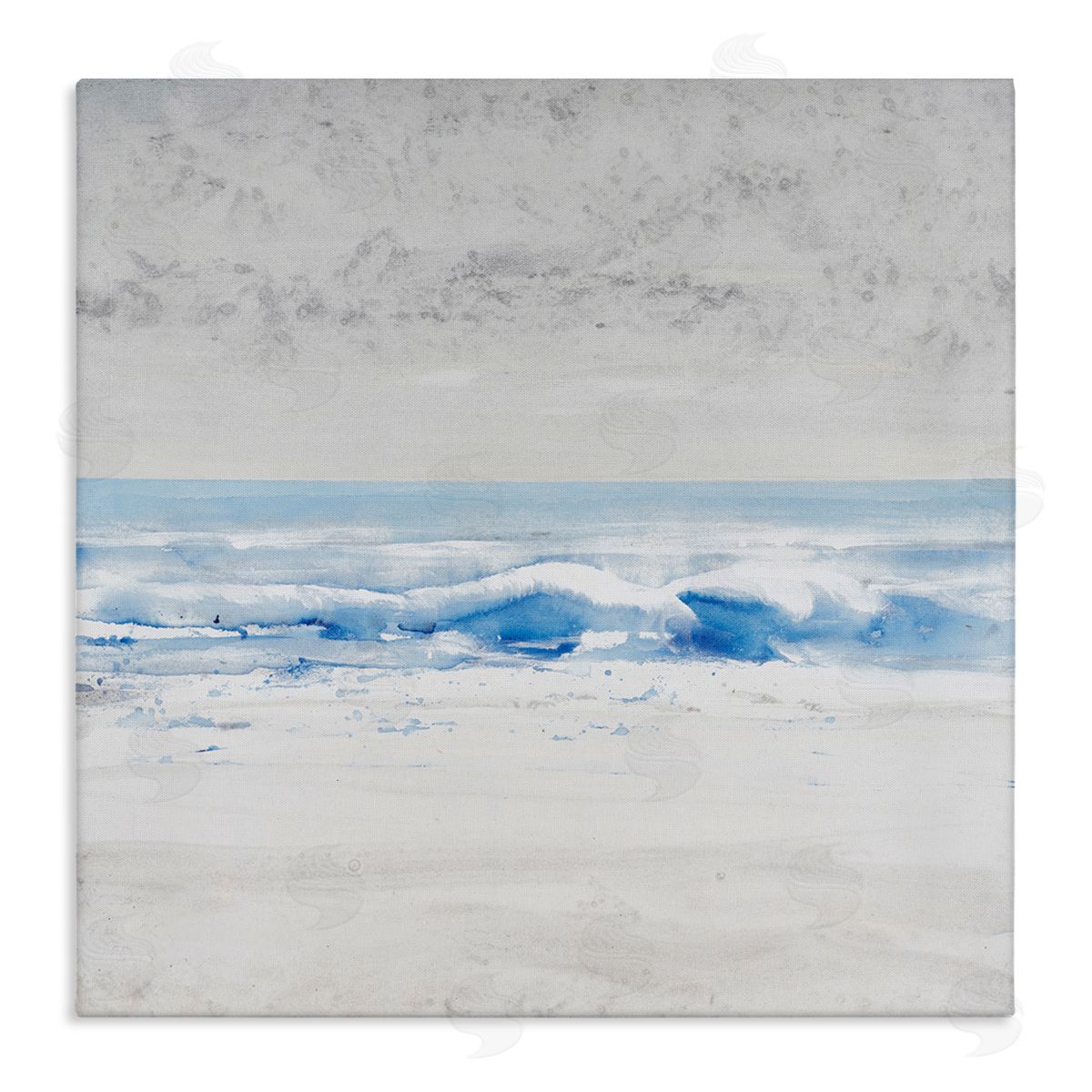 Tim O'Toole Abstract Ocean Shoreline Waves Nautical Beach Design Stretched Canvas Wall Art Print