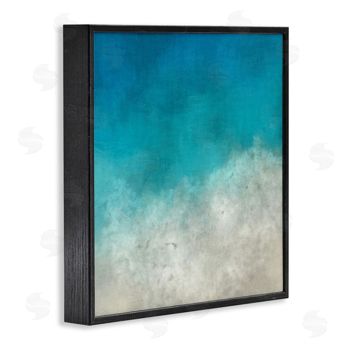 Alpenglow Workshop Aerial Ocean Shoreline View Sea Water Foam  Black Framed Glicee Wall Art Print