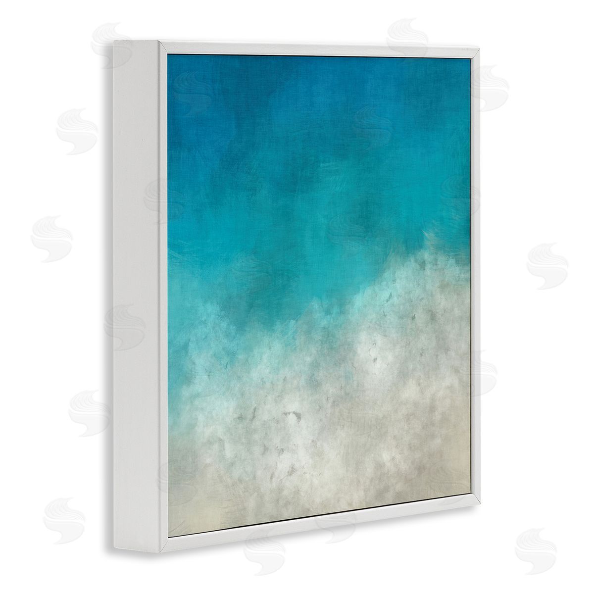 Alpenglow Workshop Aerial Ocean Shoreline View Sea Water Foam  White Framed Glicee Wall Art Print