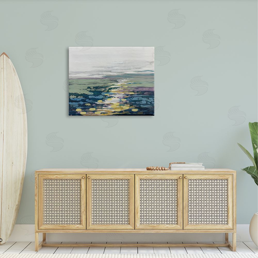 Stacy Gresell Vivid Sea Water Ocean Surface Ripples  Canvas Wall Art Print in Room