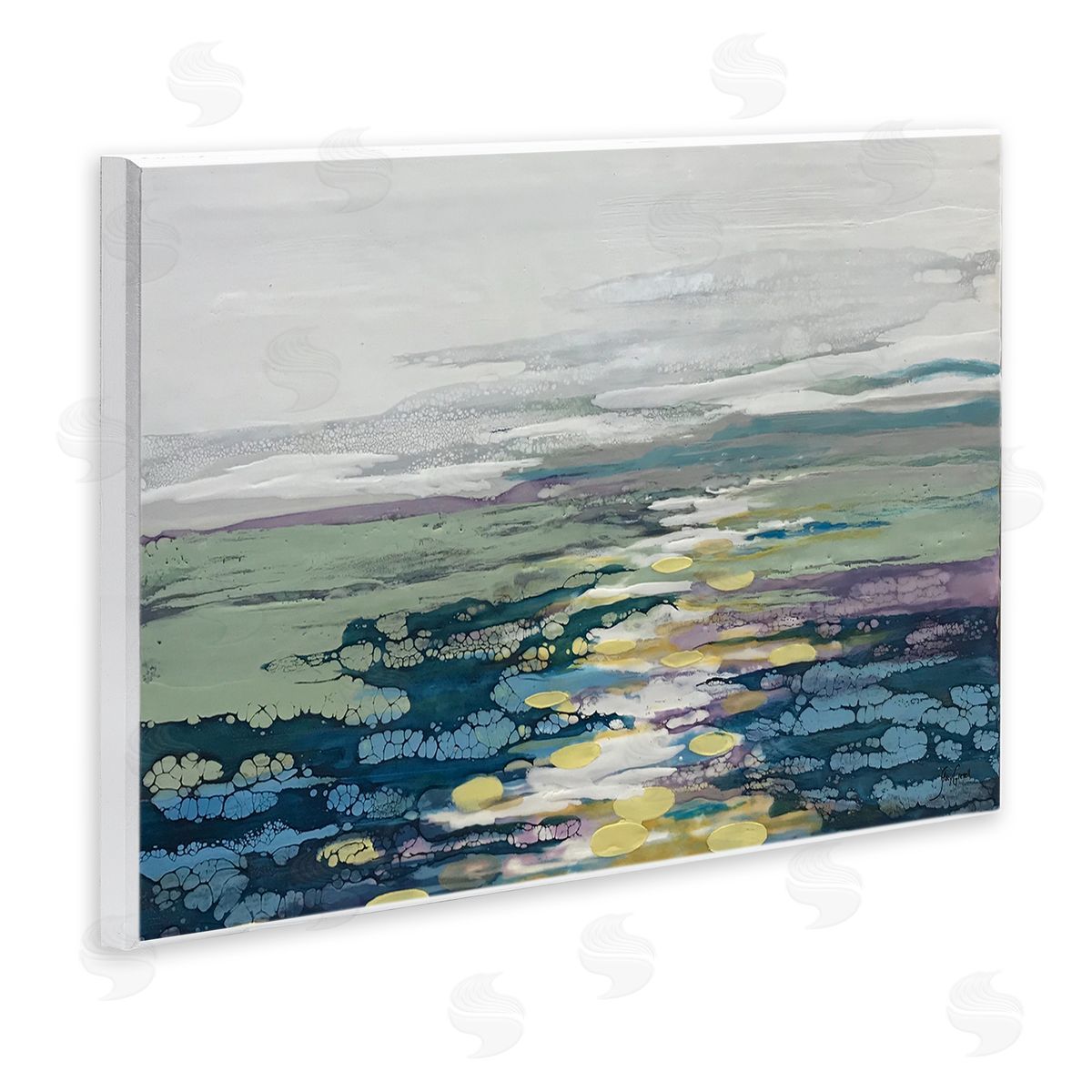 Stacy Gresell Vivid Sea Water Ocean Surface Ripples  Wall Plaque Art Print