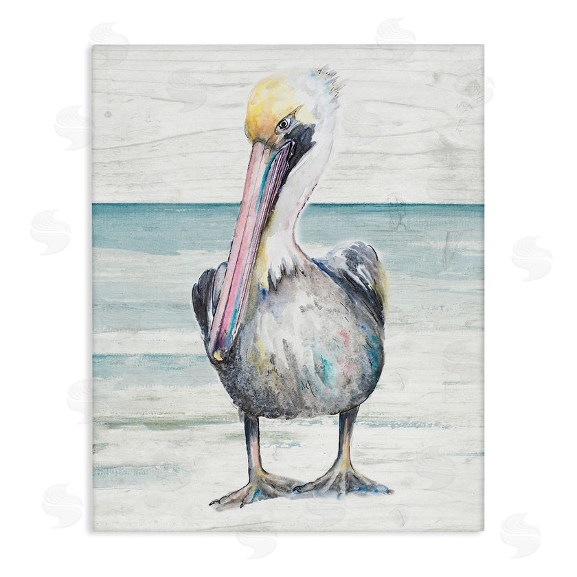 Patricia Pinto | Pelican Bird Standing on Beach