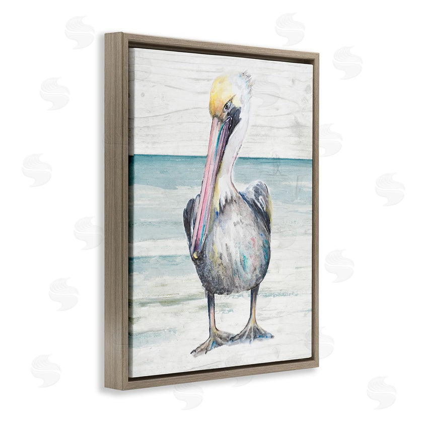 Patricia Pinto | Pelican Bird Standing on Beach