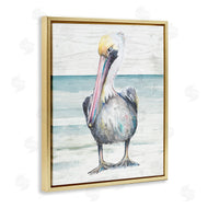 Patricia Pinto | Pelican Bird Standing on Beach