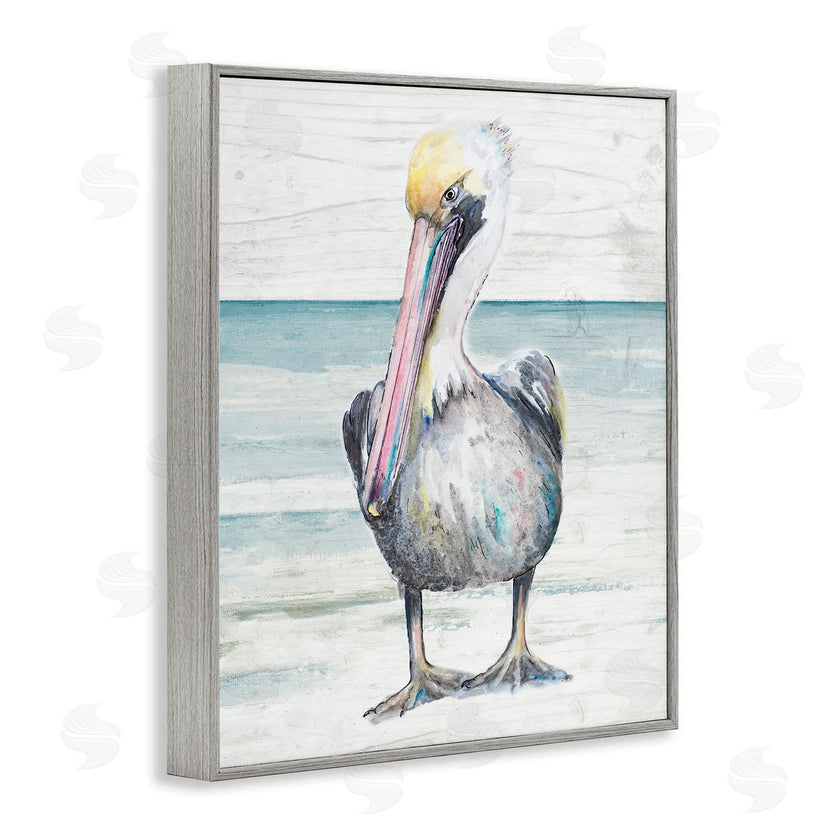 Patricia Pinto | Pelican Bird Standing on Beach
