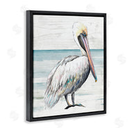 Patricia Pinto | Rustic Pelican on Shoreline