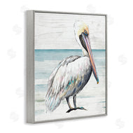 Patricia Pinto | Rustic Pelican on Shoreline
