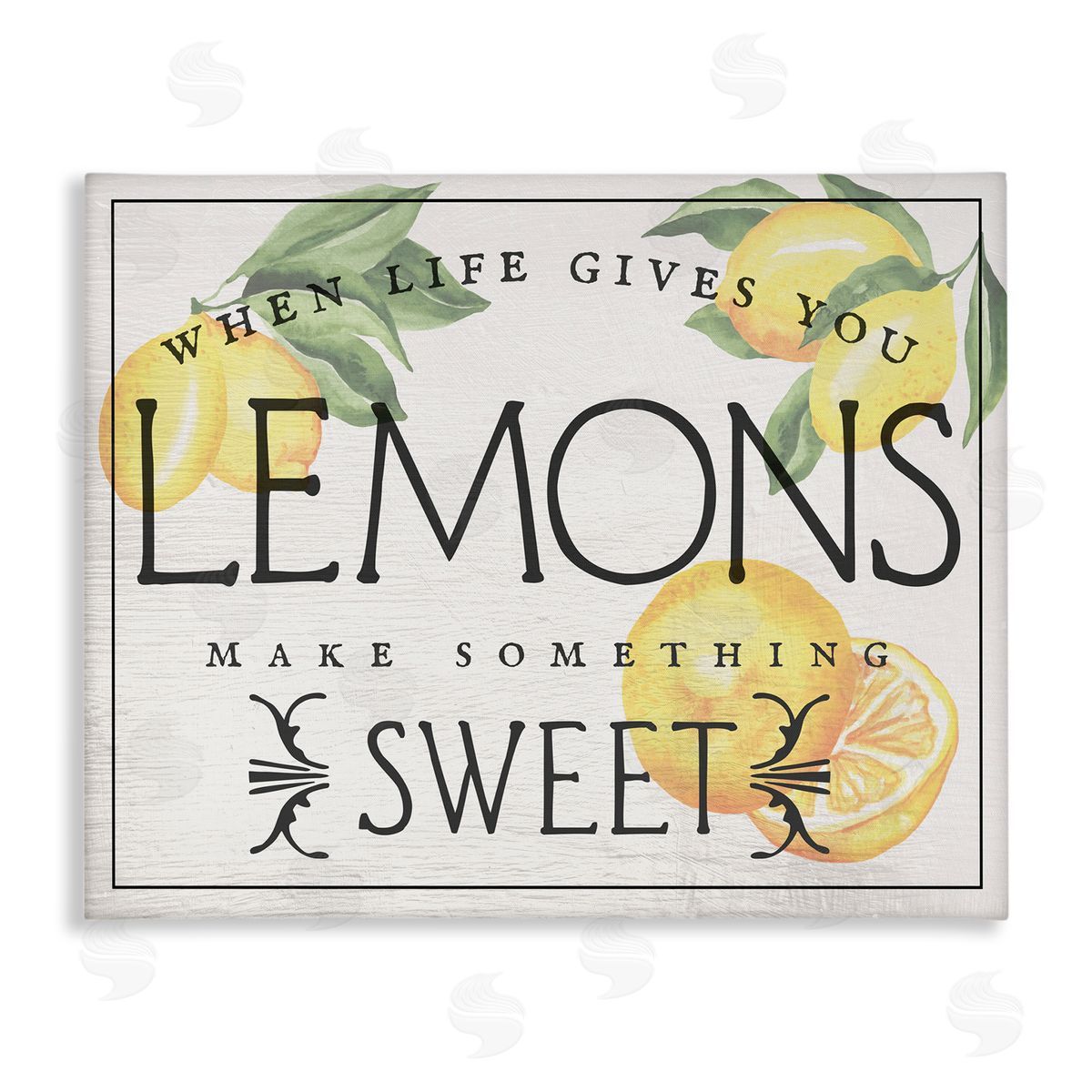 Bold Vintage Life Gives Lemons Canvas Wall Art, Home Decor by Stupell Studio