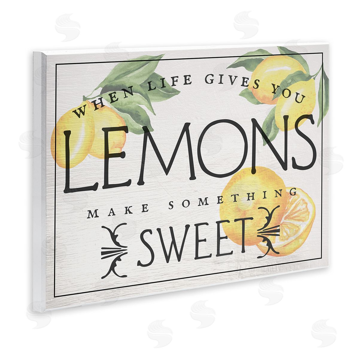 Bold Vintage Life Gives Lemons Wood Plaque Wall Art, Home Decor by Stupell Studio