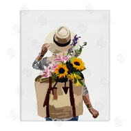 Amelia Noyes | Woman Carrying Floral Backpack