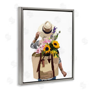 Amelia Noyes | Woman Carrying Floral Backpack