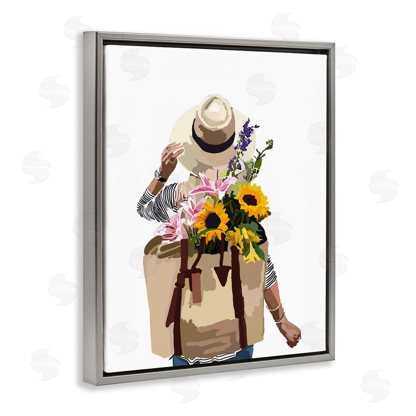 Amelia Noyes | Woman Carrying Floral Backpack