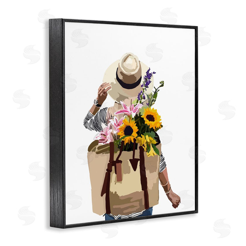 Amelia Noyes | Woman Carrying Floral Backpack