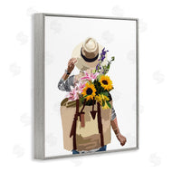 Amelia Noyes | Woman Carrying Floral Backpack
