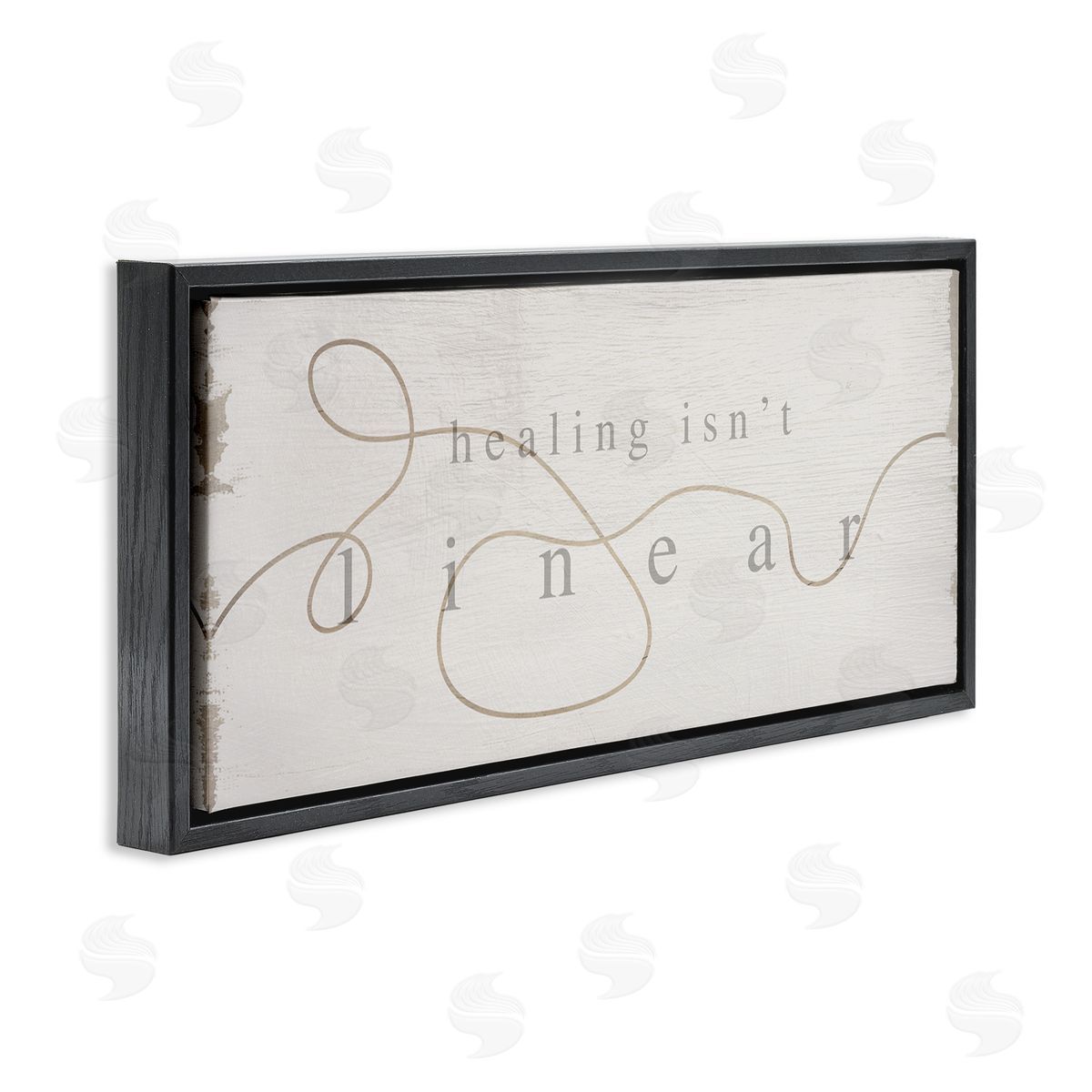 Stupell Studio Healing Isn't Linear Comforting Squiggle Line Phrase