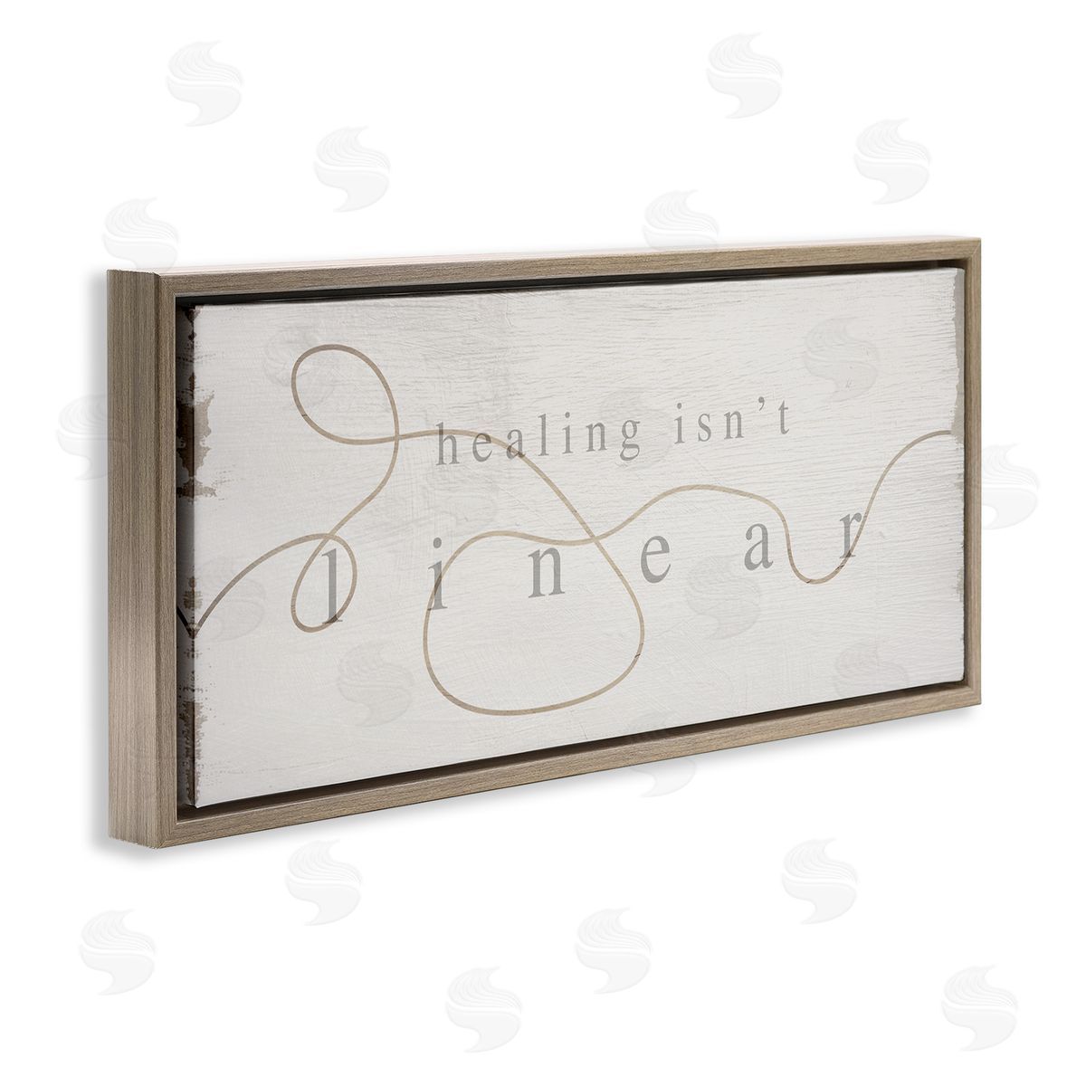 Stupell Studio Healing Isn't Linear Comforting Squiggle Line Phrase