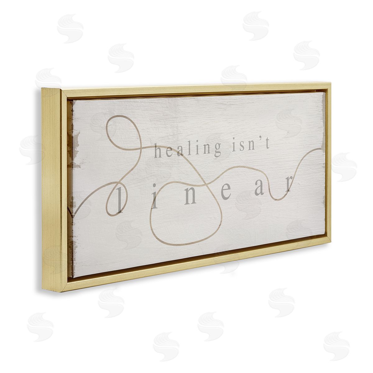 Stupell Studio Healing Isn't Linear Comforting Squiggle Line Phrase