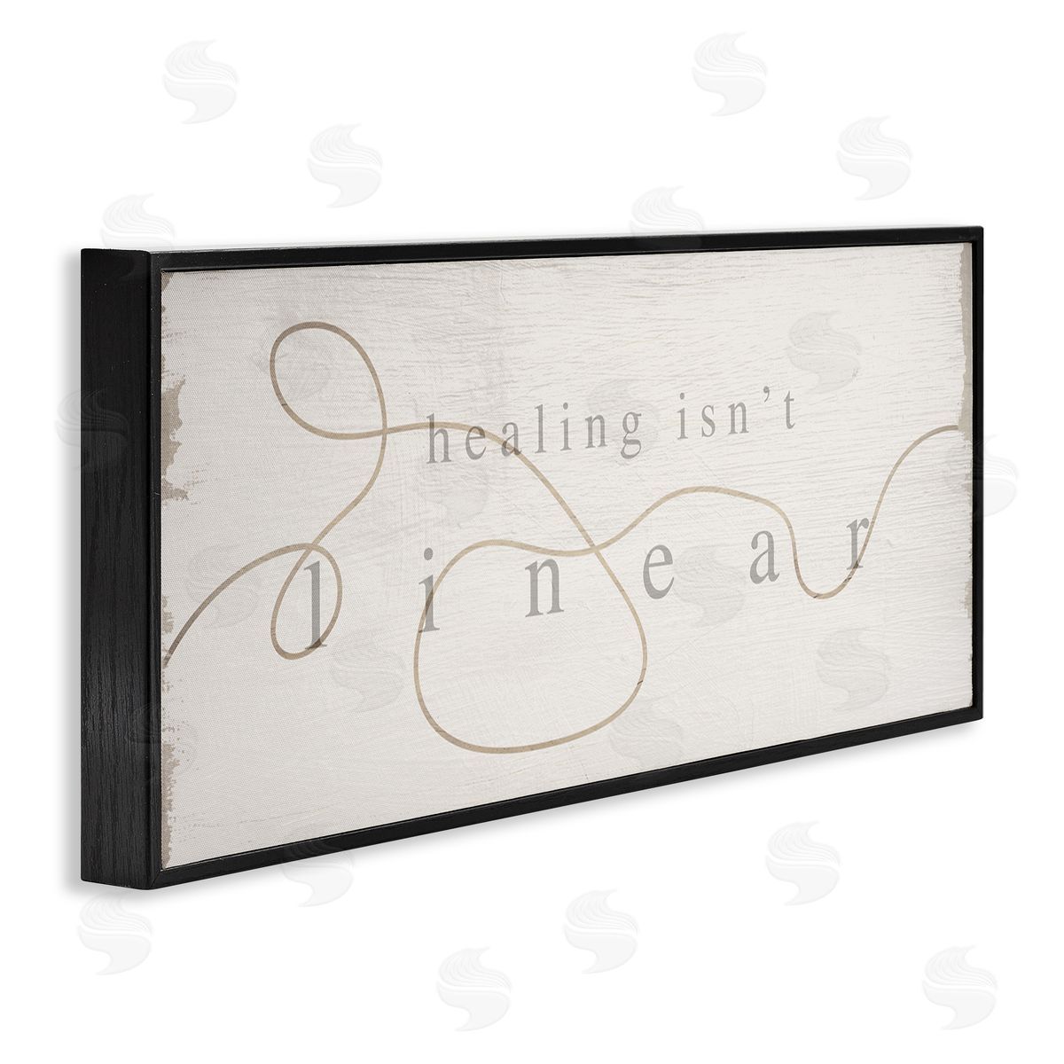Stupell Studio Healing Isn't Linear Comforting Squiggle Line Phrase