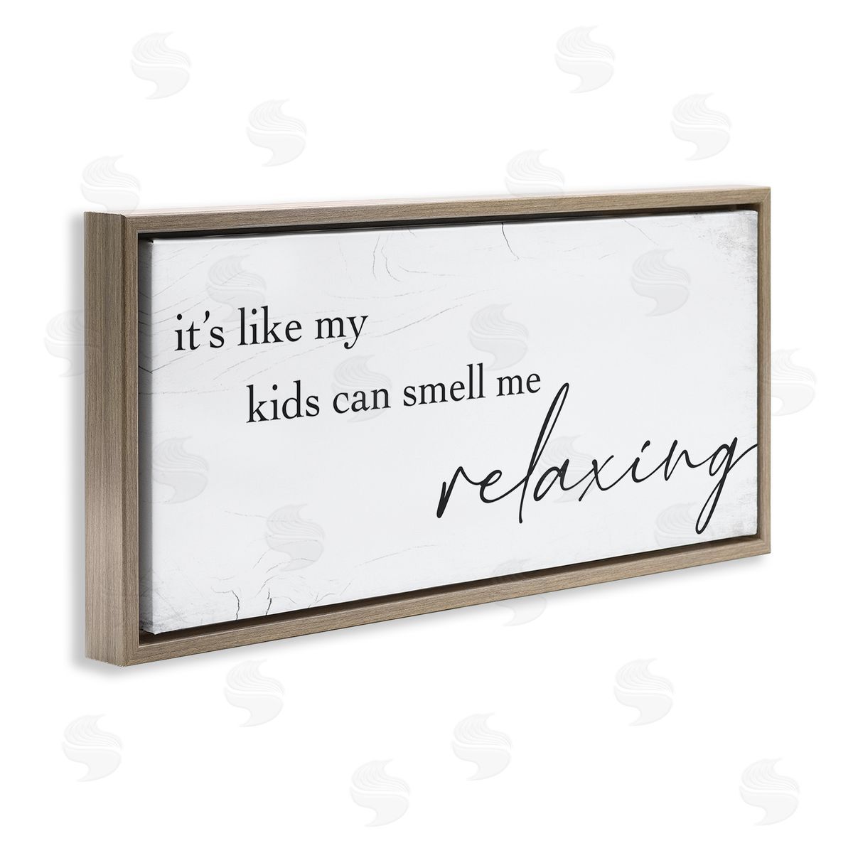 Stupell Studio Funny Parenting Typography Phrase Marbled Pattern 