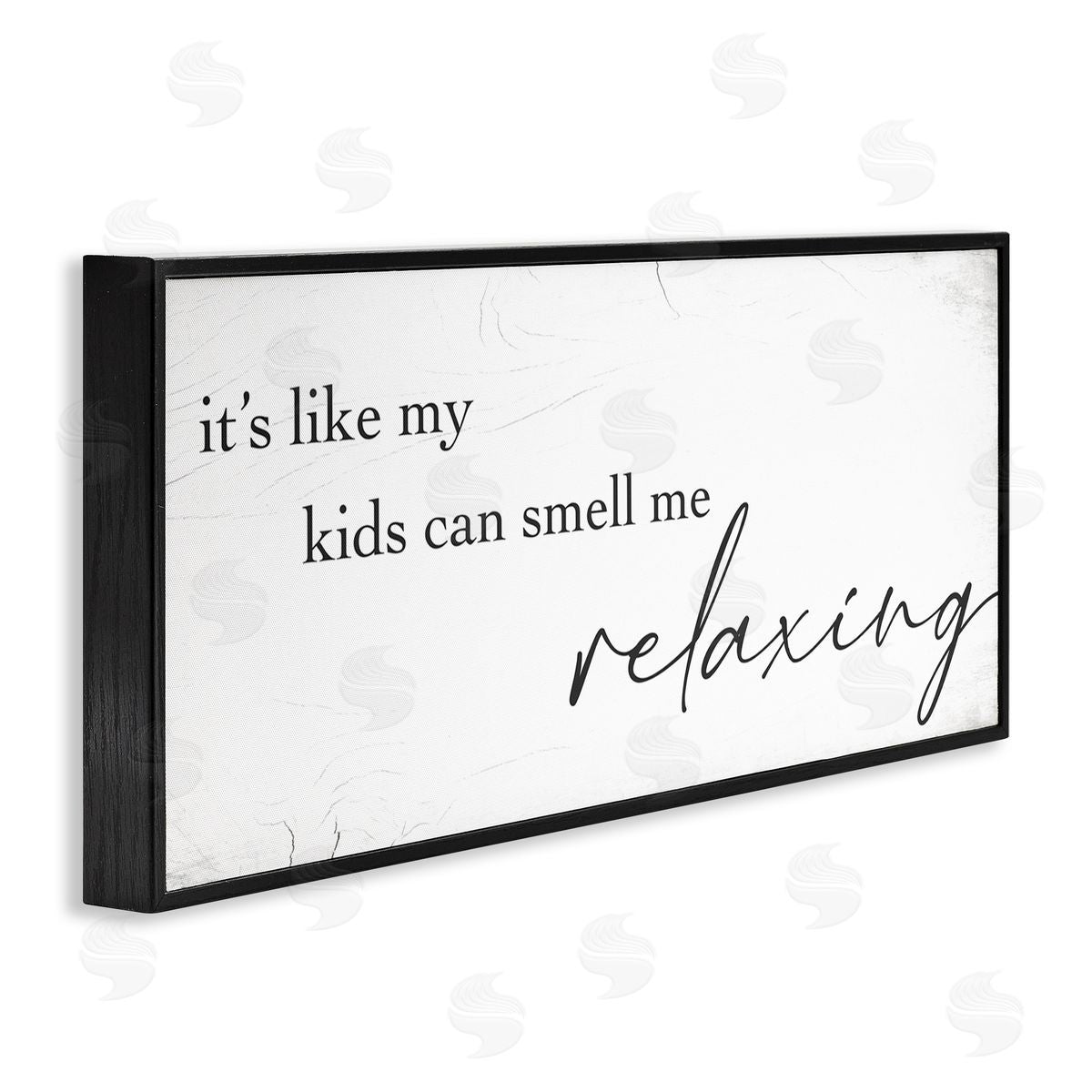 Stupell Studio Funny Parenting Typography Phrase Marbled Pattern 