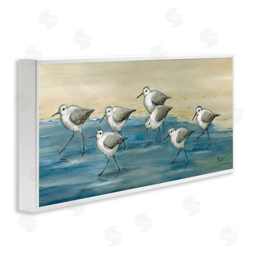 Paul Brent | Sandpiper Bird Flock Beach Shoreline