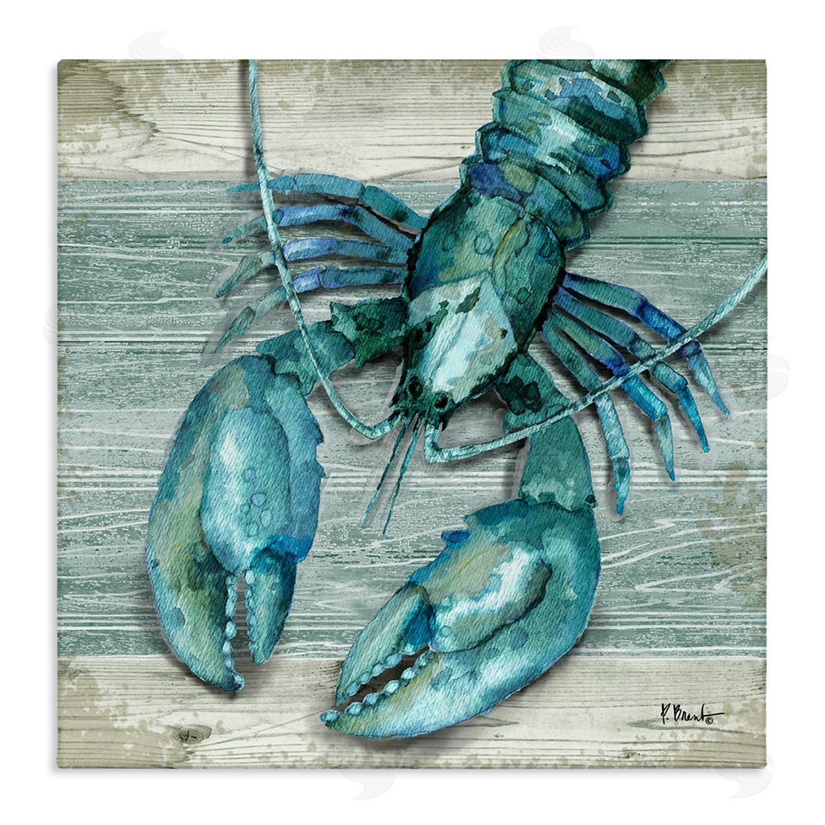 Northpoint Lobster Rustic Sealife Canvas Wall Art, Home Decor by Paul Brent