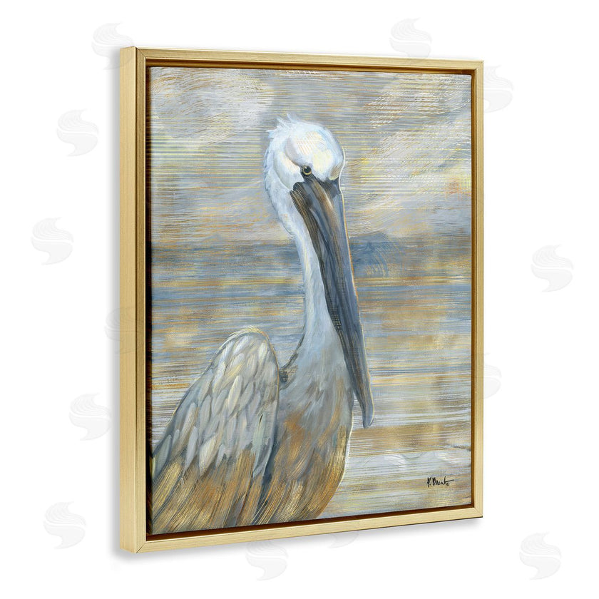 Paul Brent | Coastal Pelican Bird Abstract Portrait