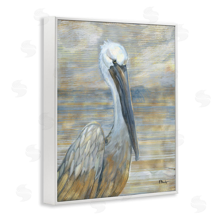 Paul Brent | Coastal Pelican Bird Abstract Portrait