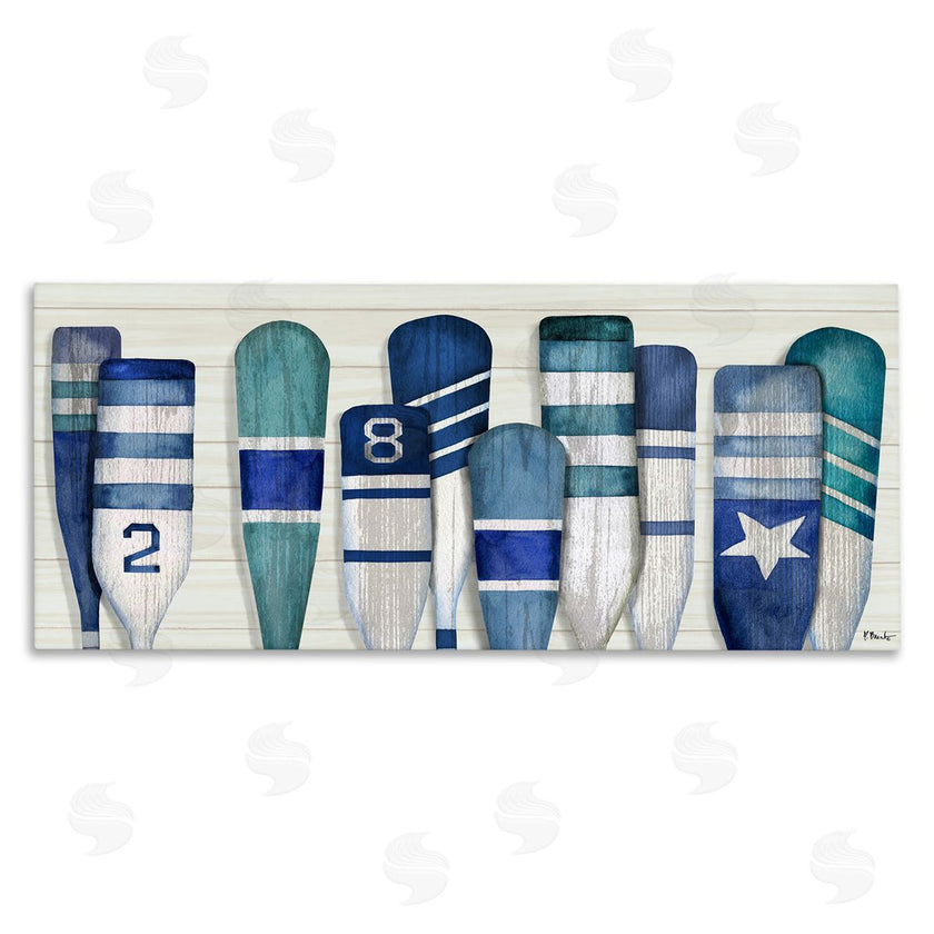 Paul Brent | Port Oars Nautical Blue Patterns