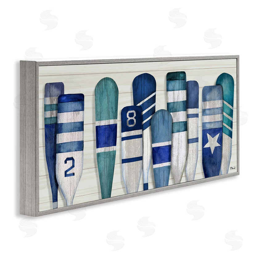 Paul Brent | Port Oars Nautical Blue Patterns
