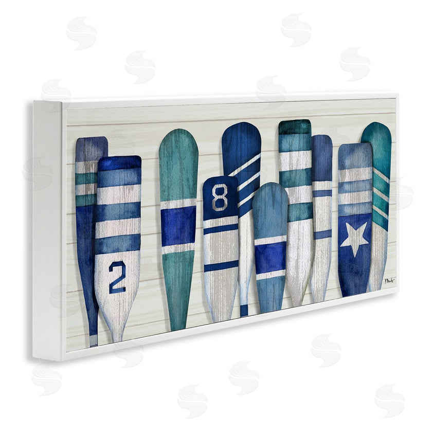 Paul Brent | Port Oars Nautical Blue Patterns