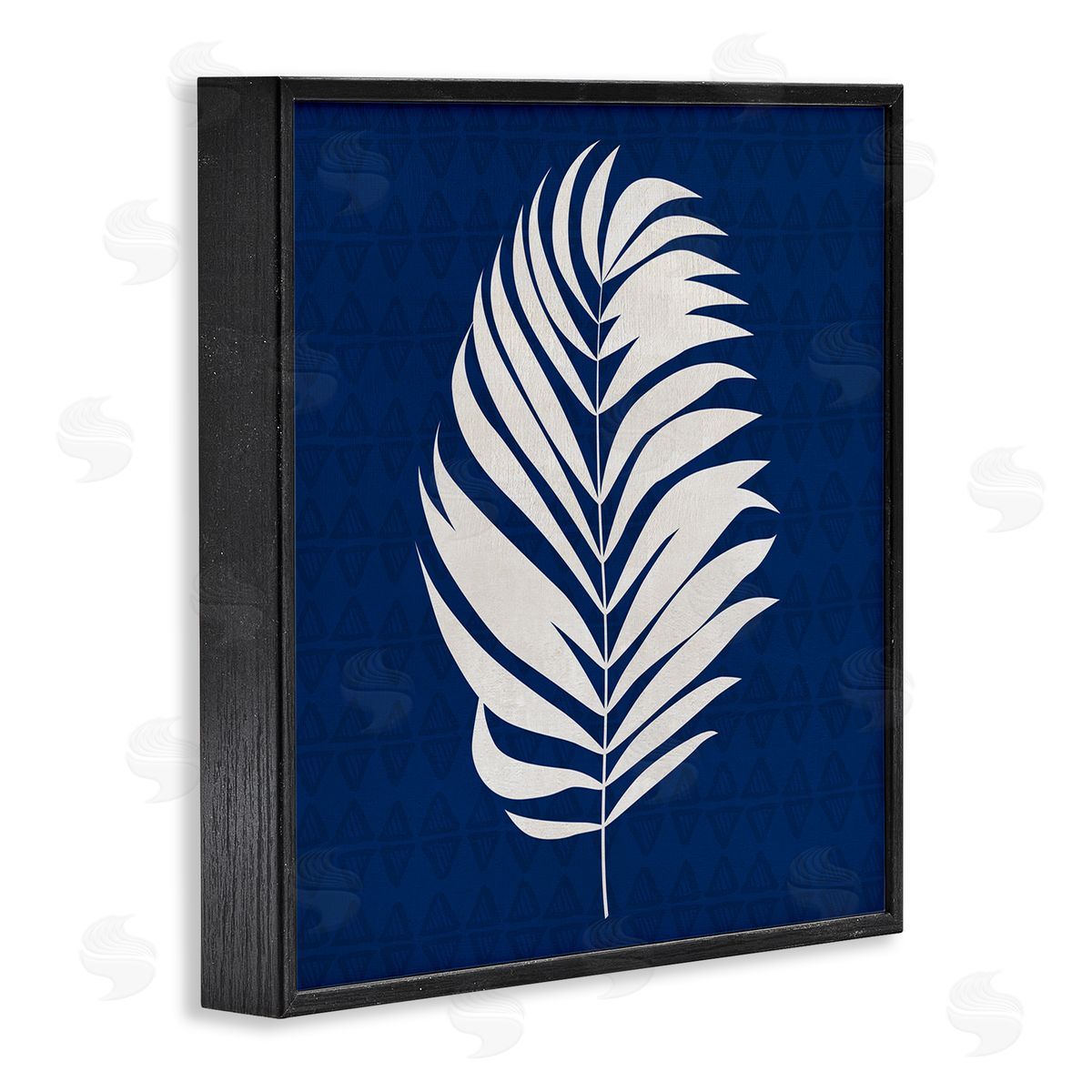 Susan Jill Abstract Plant Leaf Bold Palm Black Framed Glicee Wall Art Print