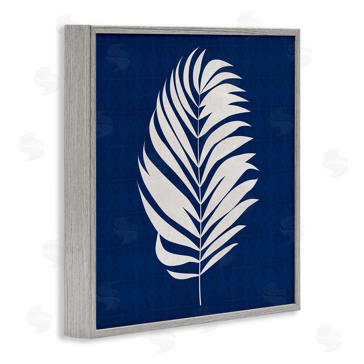 Susan Jill Abstract Plant Leaf Bold Palm Gray Framed Glicee Wall Art Print