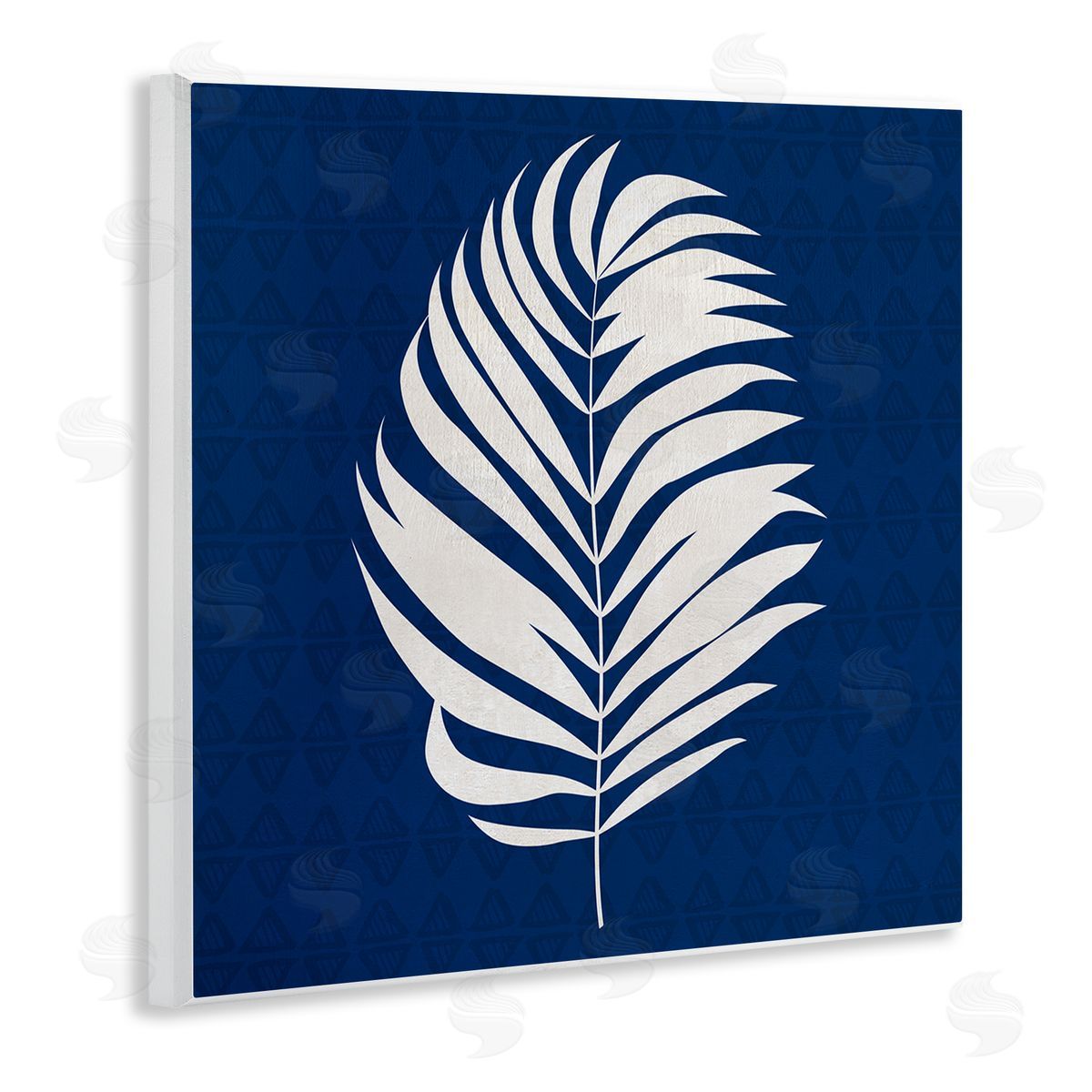 Susan Jill Abstract Plant Leaf Bold Palm Wooden Wall Plaque Art Print