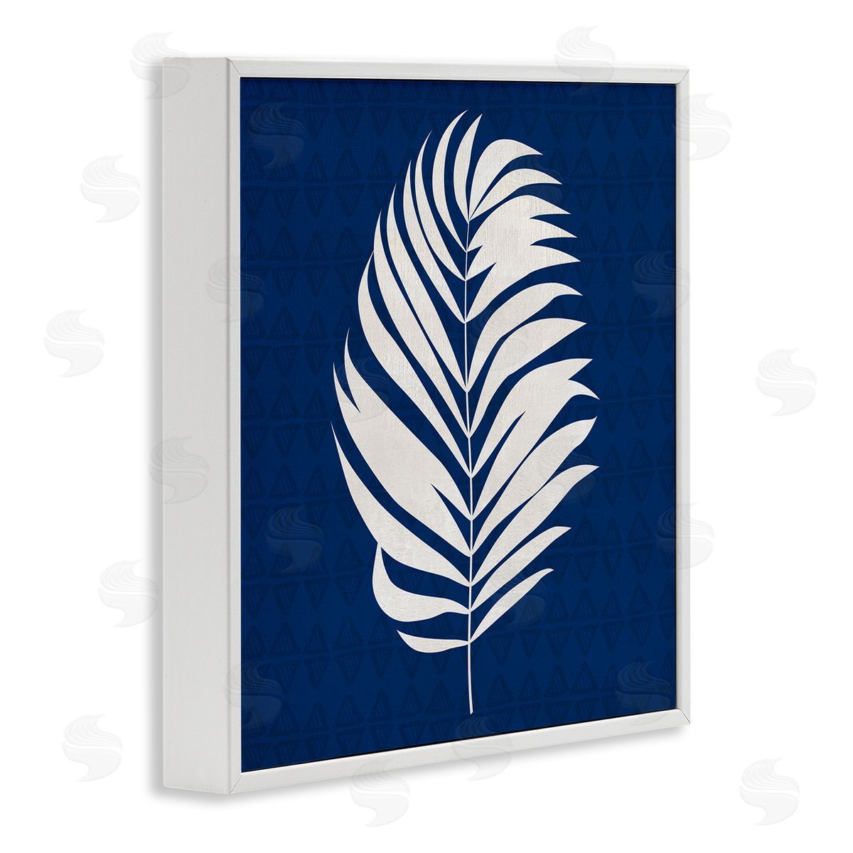 Susan Jill Abstract Plant Leaf Bold Palm White Framed Glicee Wall Art Print