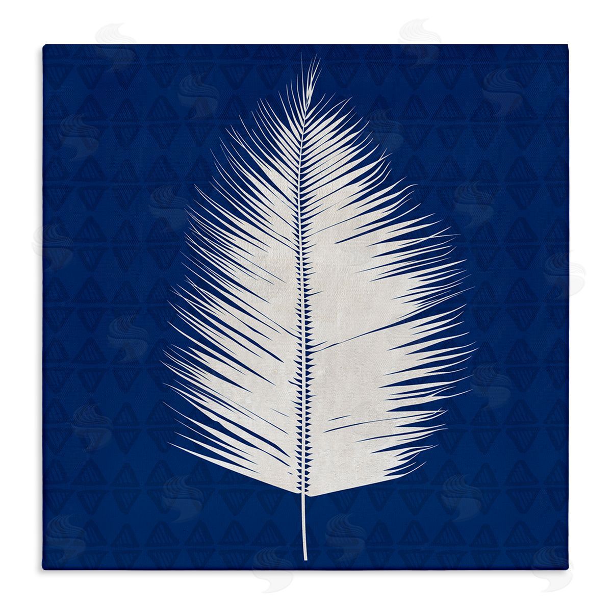 Susan Jill Tropical Palm Leaf Silhouette Stretched Canvas Wall Art Print