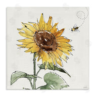 Anne Tavoletti | Cheerful Sunflower Buzzing Bee