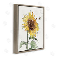 Anne Tavoletti | Cheerful Sunflower Buzzing Bee